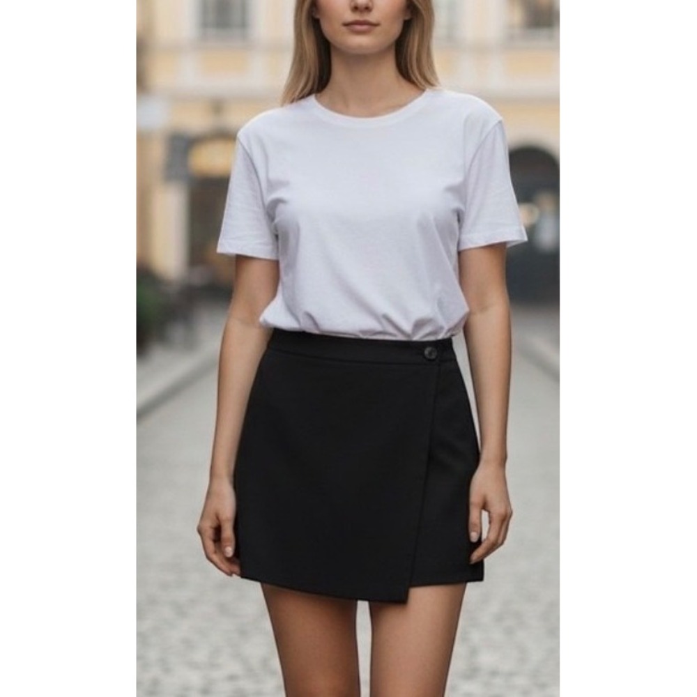 Vuori Miles Sport Skirt Black VW3086 Women Activewear Wrap Skort NEW